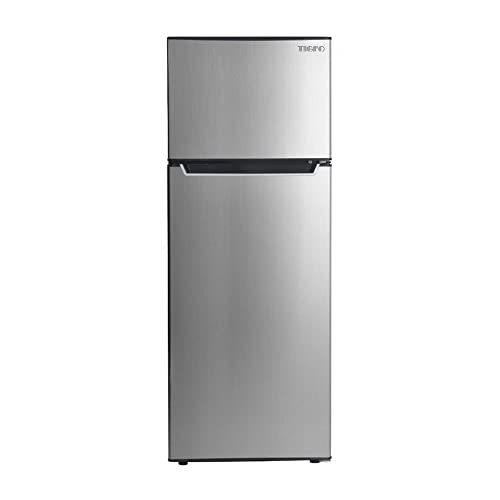 TIGFO TIG22FO7SS 7.1 cu. ft. Apartment Size Top Freezer Refrigerator in Black and Stainless Steel