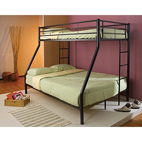 Coaster Furniture 460062B Denley Bunk Bed, Twin over Full, Black