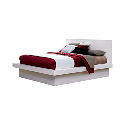 Coaster Furniture 202990KE Jessica Eastern King Bed White Platform