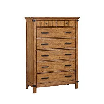 Coaster Furniture 205265 Brenner 7 Drawer Chest, Natural Honey