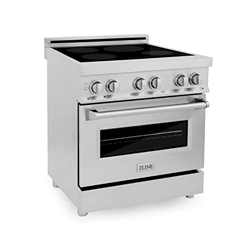 Z Line Kitchen and Bath RAIND-30|LA 30" 4.0 cu. ft. Induction Range with a 4 Element Stove and Electric Oven in Stainless Steel RAIND-30