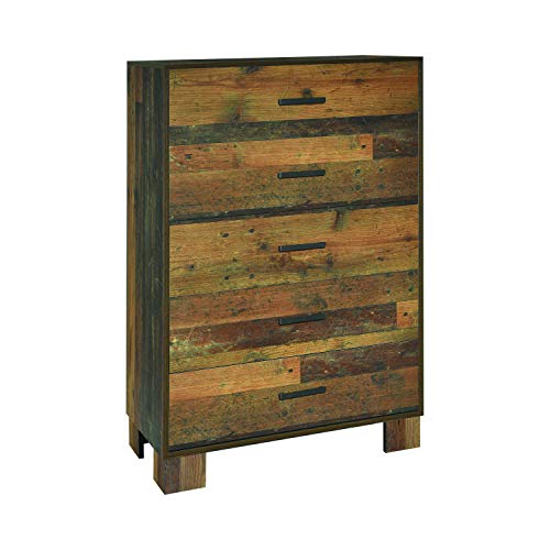 Coaster Furniture 223145 Sidney 5-Drawer Rustic Pine Chest