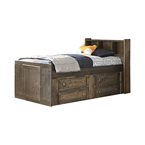 Coaster Furniture 400839T CO-400839T Captain’s Bed, 84.00 x 45.50 x 44.00, Gun Smoke