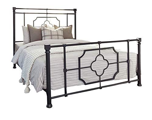 Coaster Furniture 305766KE Paskay Eastern King Metal Bed Matte Black Panel