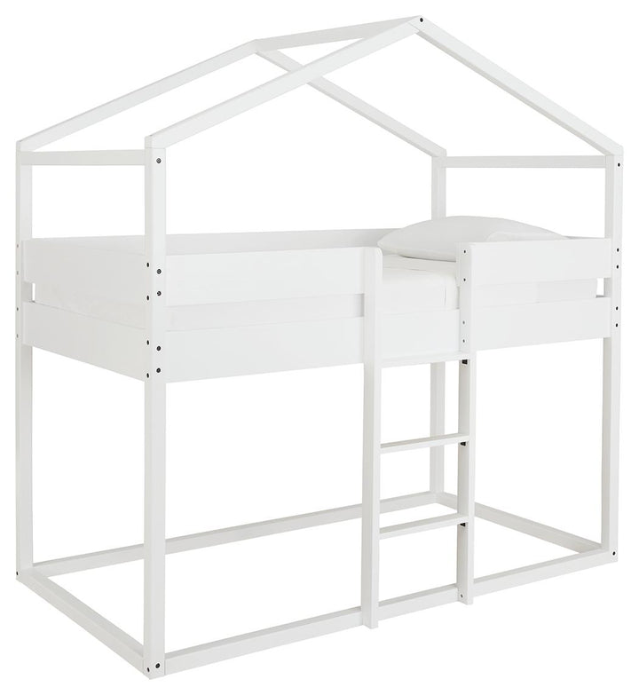 ASHLEY FURNITURE B082B2 Flannibrook Twin Over Twin House Loft Bed