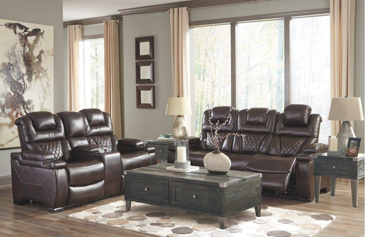 ASHLEY FURNITURE 7540718 Warnerton Power Reclining Loveseat With Console