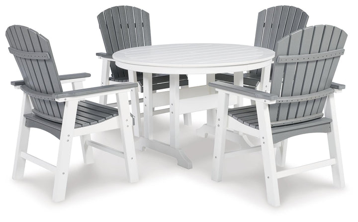 ASHLEY FURNITURE PKG013809 Outdoor Dining Table and 4 Chairs