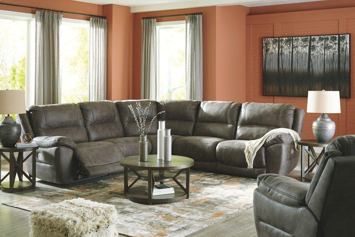 ASHLEY FURNITURE PKG008146 5-piece Sectional With Recliner