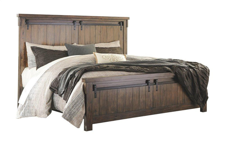 ASHLEY FURNITURE PKG000052 Queen Panel Bed With Mirrored Dresser