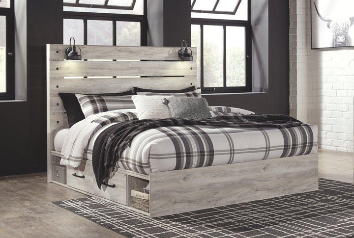 ASHLEY FURNITURE PKG003025 King Panel Bed With 4 Storage Drawers With Dresser