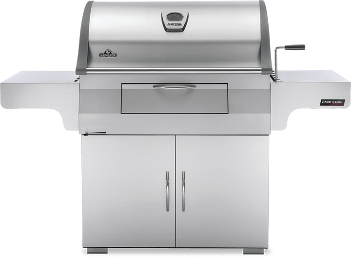 NAPOLEON BBQ PRO605CSS Charcoal Professional Cart Grill , Stainless Steel , Charcoal