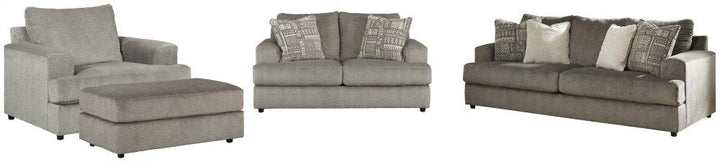 ASHLEY FURNITURE 95103U1 Soletren Sofa and Loveseat With Chair and Ottoman