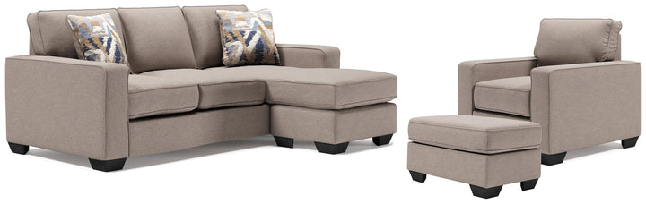 ASHLEY FURNITURE PKG008945 Sofa Chaise, Chair, and Ottoman