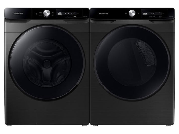 SAMSUNG DVE45A6400V 7.5 cu. ft. Smart Dial Electric Dryer with Super Speed Dry in Brushed Black