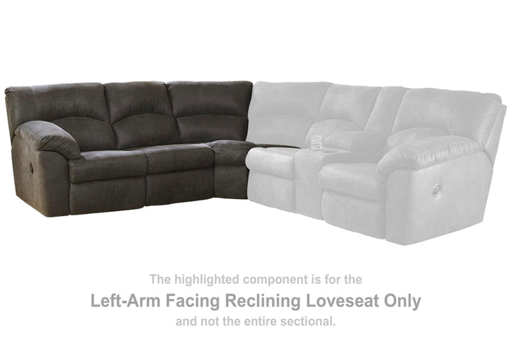 ASHLEY FURNITURE 2780148 Tambo Left-arm Facing Reclining Loveseat