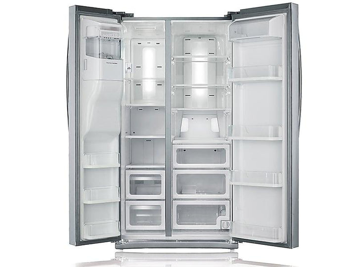 SAMSUNG RS25H5111SR 25 cu. ft. Side-by-Side Refrigerator with In-Door Ice Maker in Stainless Steel