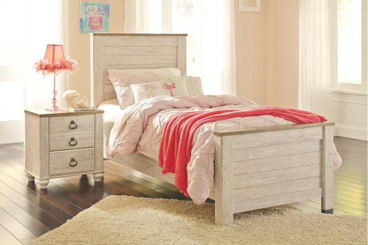 ASHLEY FURNITURE PKG000703 Twin Panel Bed With Nightstand