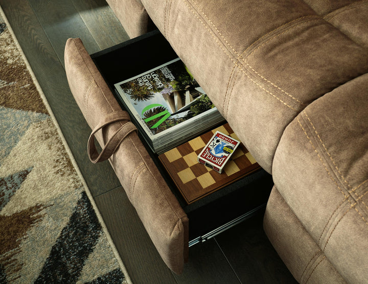 ASHLEY FURNITURE 8230489 Huddle-up Reclining Sofa With Drop Down Table