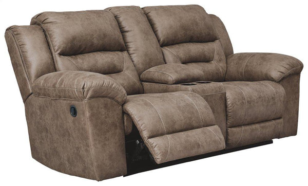 ASHLEY FURNITURE 3990594 Stoneland Reclining Loveseat With Console