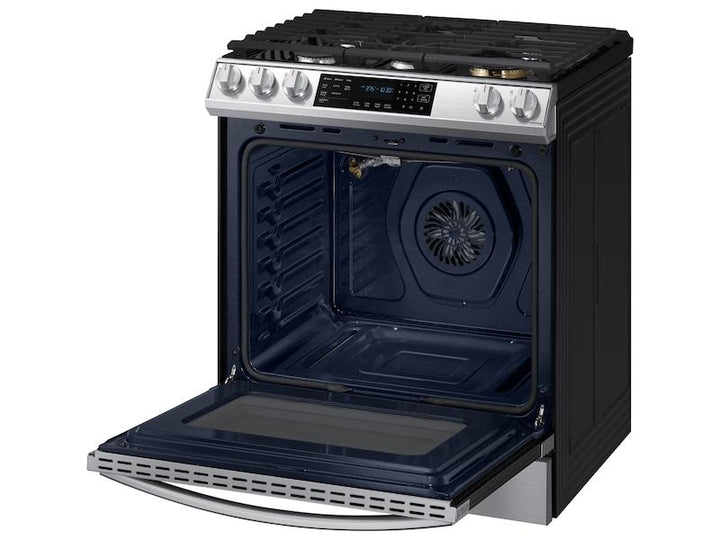 SAMSUNG NX60T8511SS 6.0 cu. ft. Smart Slide-in Gas Range with Air Fry in Stainless Steel