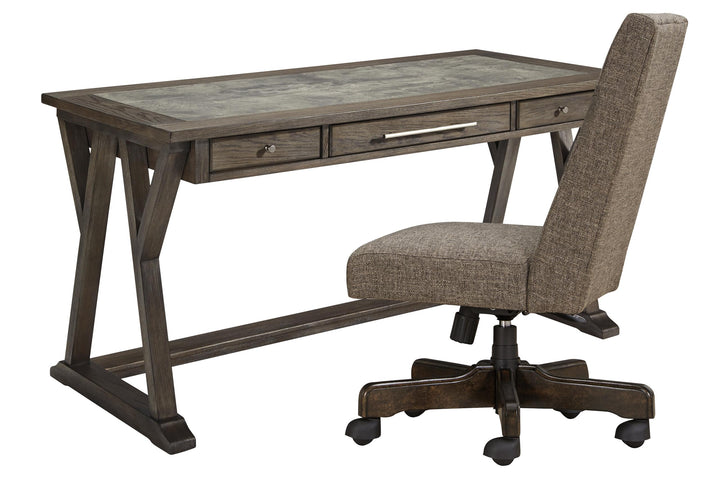 ASHLEY FURNITURE PKG008076 Home Office Desk With Chair