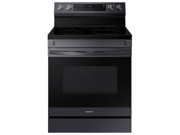 SAMSUNG NE63A6511SG 6.3 cu. ft. Smart Freestanding Electric Range with No-Preheat Air Fry & Convection in Black Stainless Steel