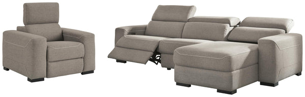 ASHLEY FURNITURE PKG002339 3-piece Sectional With Recliner