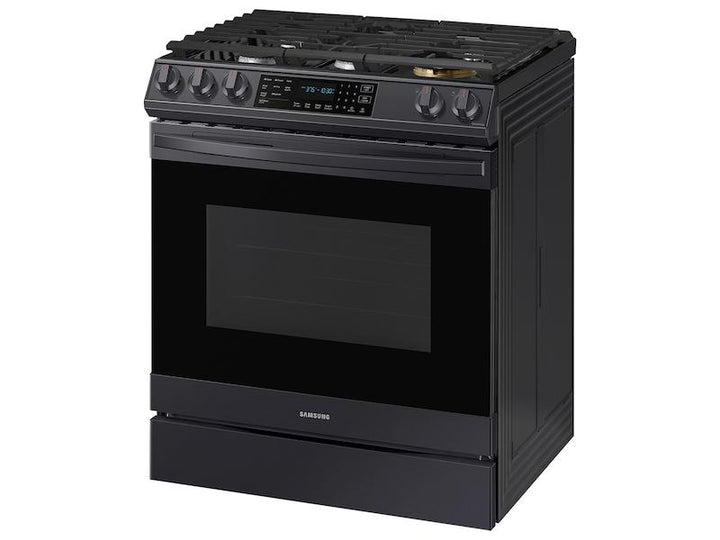 SAMSUNG NX60T8511SG 6.0 cu ft. Smart Slide-in Gas Range with Air Fry in Black Stainless Steel