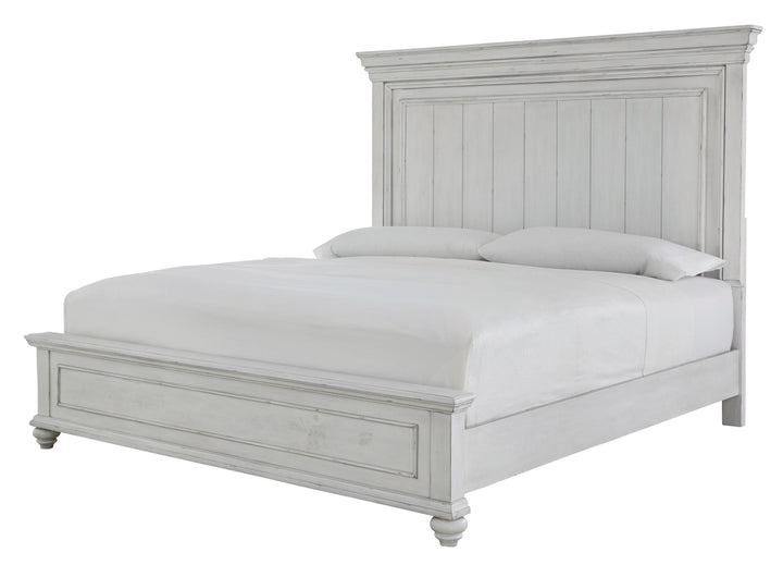 ASHLEY FURNITURE PKG007947 King Panel Bed With Mirrored Dresser, Chest and 2 Nightstands