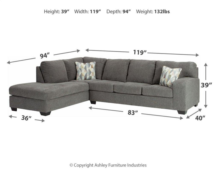 ASHLEY FURNITURE 85703S1 Dalhart 2-piece Sectional With Chaise