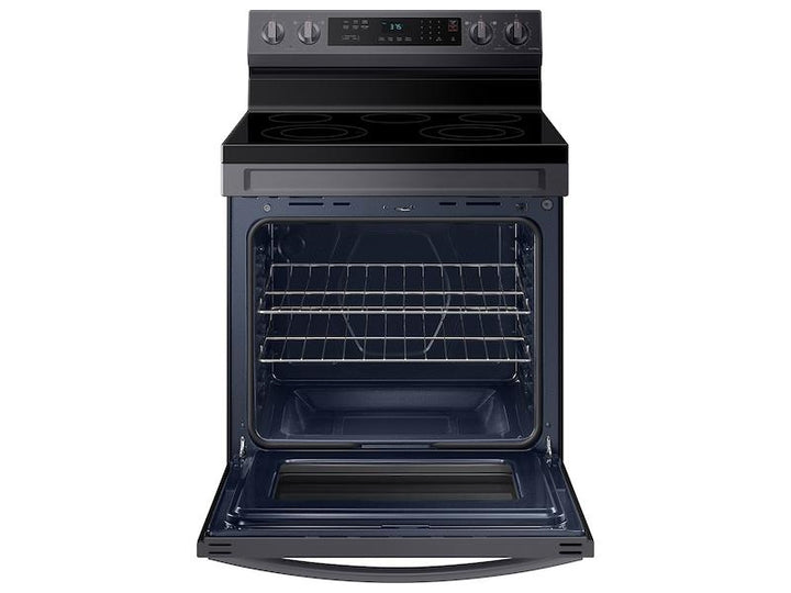 SAMSUNG NE63A6311SG 6.3 cu. ft. Smart Freestanding Electric Range with Rapid Boil TM & Self Clean in Black Stainless Steel