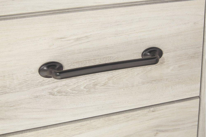 ASHLEY FURNITURE PKG003034 King Panel Bed With Mirrored Dresser and Chest