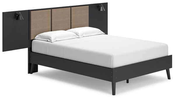 ASHLEY FURNITURE EB1198B4 Charlang Full Panel Platform Bed With 2 Extensions