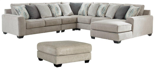 ASHLEY FURNITURE PKG001227 5-piece Sectional With Ottoman