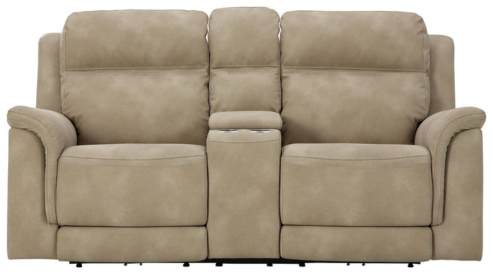 ASHLEY FURNITURE 5930218 Next-gen Durapella Power Reclining Loveseat With Console