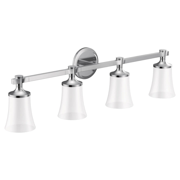 MOEN YB0364CH Flara Chrome four globe bath light