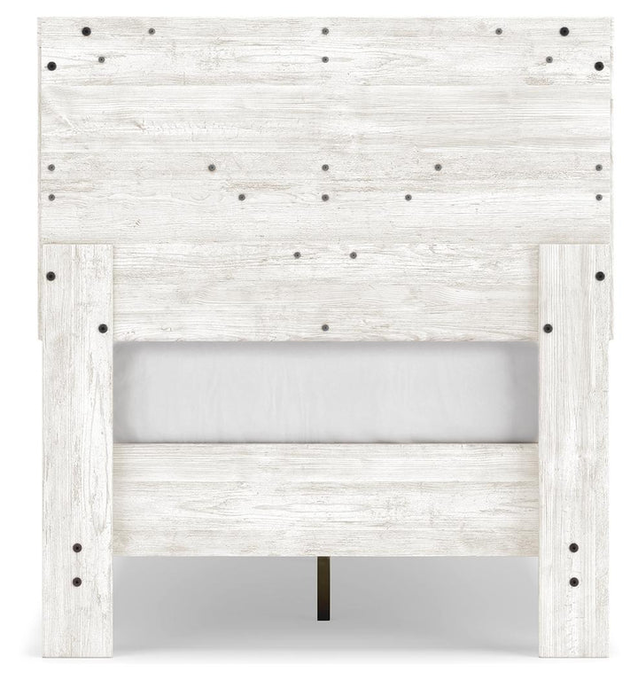 ASHLEY FURNITURE EB4121B3 Shawburn Twin Crossbuck Panel Platform Bed
