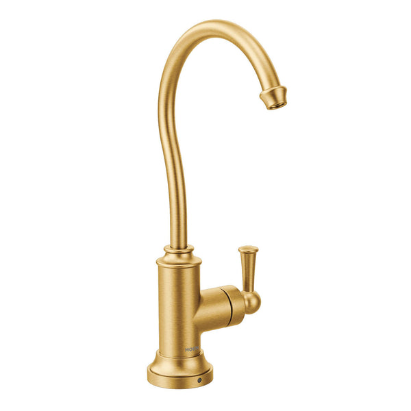 MOEN S5510BG Sip Traditional Brushed gold One-Handle High Arc Beverage Faucet