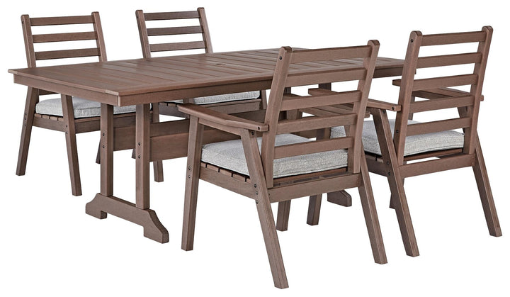 ASHLEY FURNITURE PKG013843 Outdoor Dining Table and 4 Chairs