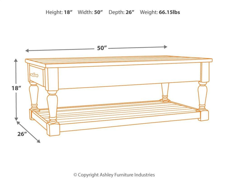 ASHLEY FURNITURE PKG007162 Coffee Table With 2 End Tables