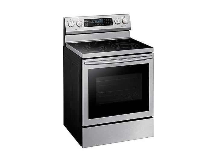 SAMSUNG NE59N6650SS 5.9 cu. ft. Freestanding Electric Range with True Convection & Steam Assist in Stainless Steel