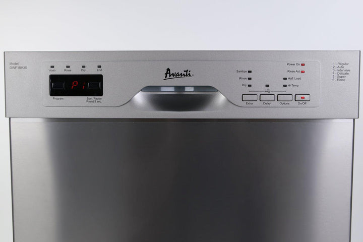 AVANTI DWF18V3S 18" Built In Dishwasher