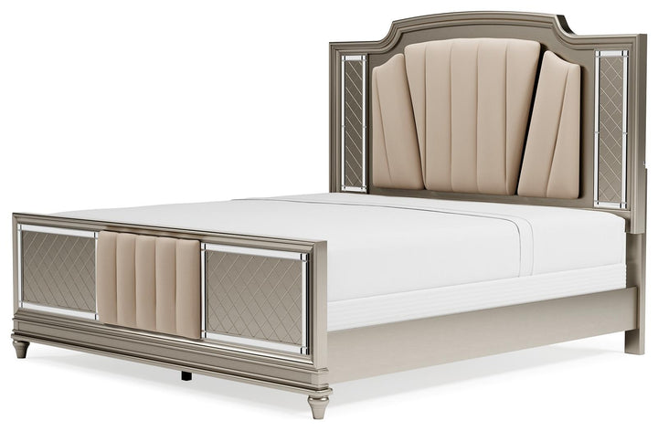 ASHLEY FURNITURE B744B4 Chevanna California King Upholstered Panel Bed