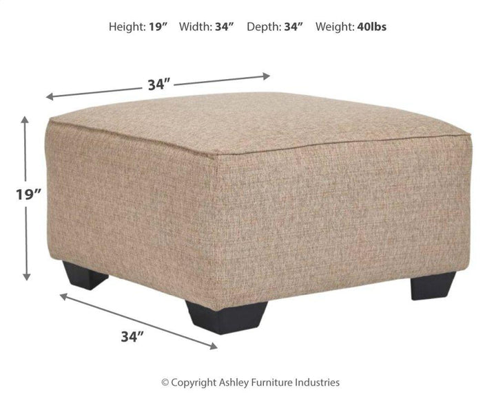 ASHLEY FURNITURE 8120208 Baceno Oversized Ottoman