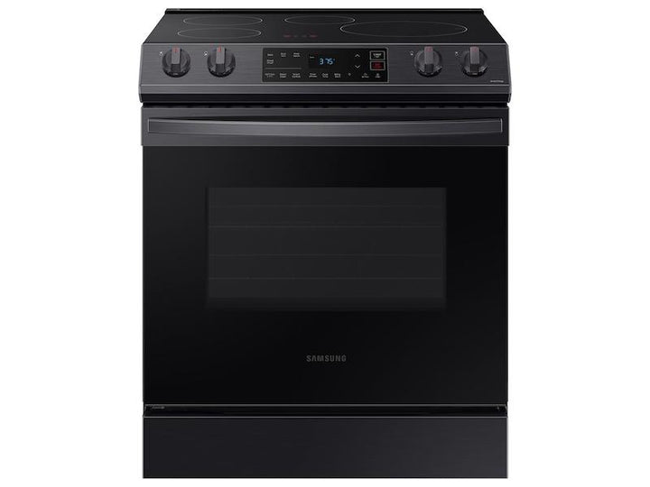 SAMSUNG NE63B8211SG 6.3 cu. ft. Smart Rapid Heat Induction Slide-in Range in Black Stainless Steel