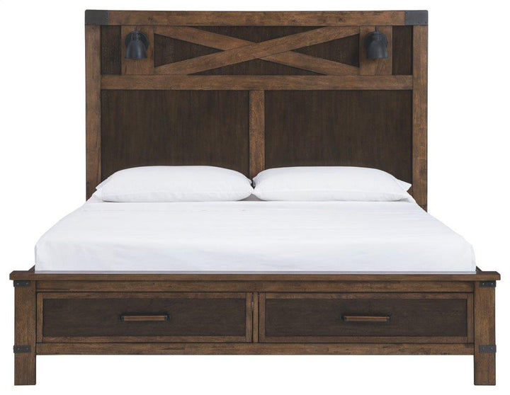 ASHLEY FURNITURE B759B6 Wyattfield King Panel Bed With Storage