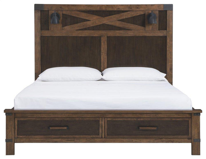 ASHLEY FURNITURE B759B7 Wyattfield California King Panel Bed With Storage