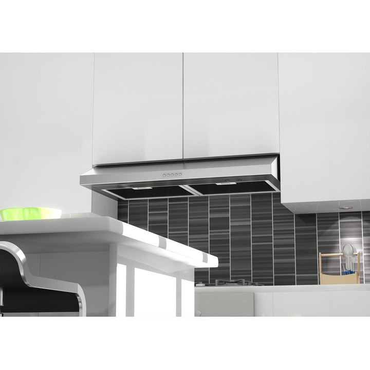 ZLINE KITCHEN AND BATH 61530 ZLINE 280 CFM Ducted Under Cabinet Range Hood in Stainless Steel - Hardwired Power