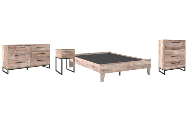 ASHLEY FURNITURE PKG009210 Full Platform Bed With Dresser, Chest and Nightstand