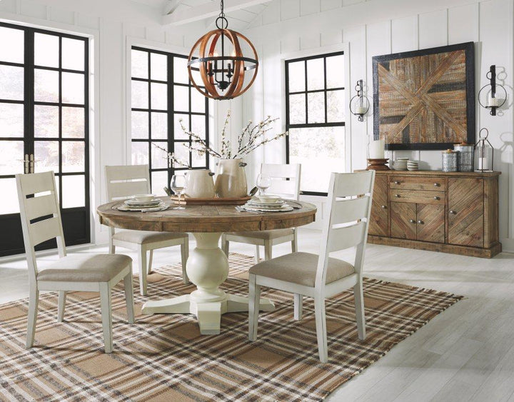 ASHLEY FURNITURE PKG002246 Dining Table and 4 Chairs With Storage